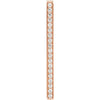 14k Rose Gold 1/5 ctw. Diamond Vertical Bar Pendant