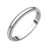 02.50 mm Milgrain Wedding Band Ring in Platinum (Size 5 )