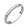 02.50 mm Milgrain Wedding Band Ring in 10k White Gold (Size 4 )