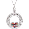 Celebration of Life Heart Ash Holder Necklace in Sterling Silver