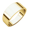 08.00 mm Flat Tapered Band in 14K Yellow Gold ( Size 5 )
