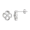 Sterling Silver 1/6 ctw. Diamond Earrings