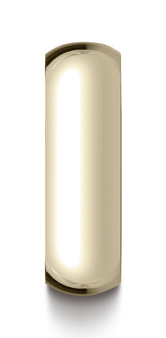 Benchmark-14K-Yellow-Gold-7mm-Slightly-Domed-Traditional-Oval-Wedding-Band-Ring--Size-4.5--17014KY04.5