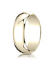 Benchmark-10K-Yellow-Gold-7mm-Slightly-Domed-Traditional-Oval-Wedding-Band-Ring--Size-4--17010KY04