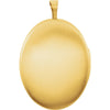 Gold Plated & Sterling Silver Oval Celtic Cross Locket