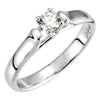 1/2 ct. Engagement Ring in 14k White Gold ( Size 6 )