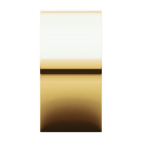 14k Yellow Gold 10mm Flat Band, Size 9.5
