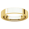 10k Yellow Gold 4mm Flat Comfort Fit Band, Size 12.5