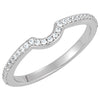 14K White Gold 1/6 CTW Diamond Engagement Matching Band (Size 6)