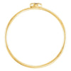 14k Yellow Gold .04 CTW Diamond Petite Circle Ring, Size 7