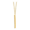 14k Yellow Gold 1/6 CTW Diamond "V" 18" Necklace