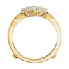 14k Yellow Gold 1/2 CTW Diamond Ring Guard , Size 7