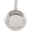 18.50 mm Round Locket in Sterling Silver