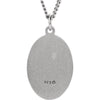 Sterling Silver 18.75x13.5mm Oval St. Jude Thaddeus 18" Necklace