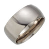 Domed Titanium Wedding Band Ring (Size 9.5 )