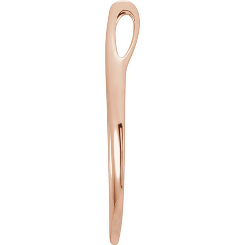 14k Rose Gold Freeform Pendant