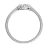 14k White Gold 1/5 CTW Diamond Cluster Ring, Size 7