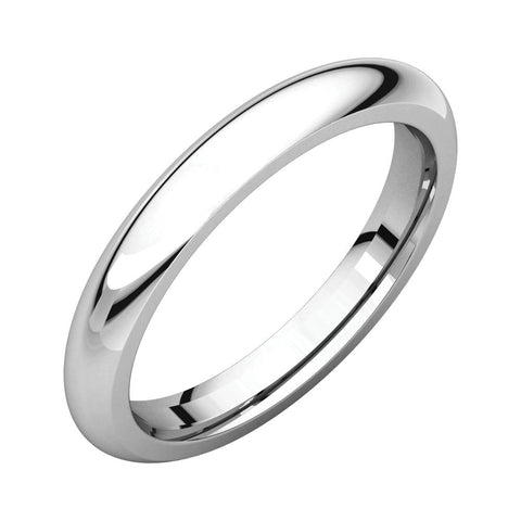 Sterling Silver 3mm Comfort Fit Band, Size 11