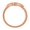 14k Rose Gold 1/10 CTW Diamond Ring, Size 7