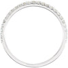 14k White Gold 1/4 CTW Diamond Band, Size 7