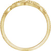 14k Yellow Gold Granulated Metal Ring, Size 7