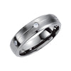 Titanium Beveled Wedding Band Ring (Size 9.5 )