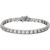 14k White Gold 1/2 ctw. Diamond Fashion Tennis 7-inch Bracelet