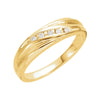 1/10 CTTW Diamond Duo Wedding Band Ring in 14k Yellow Gold (Size 10 )