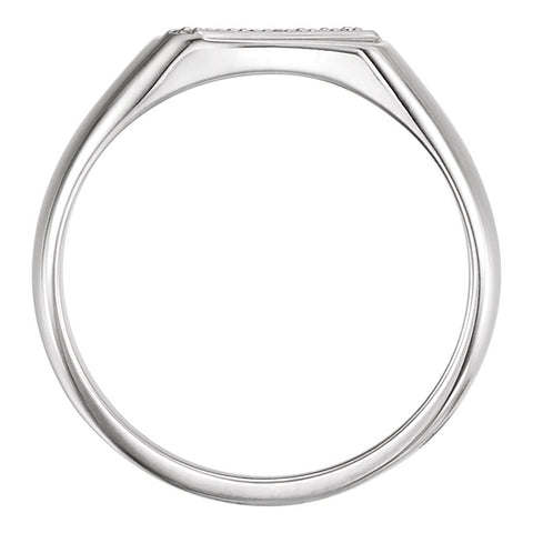 14k Yellow Gold Men's Accented Ring, Size 11