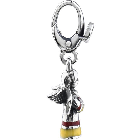 Sterling Silver Angel Charm with Enamel