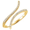 14k Yellow Gold 1/6 ctw. Diamond Ring, Size 6