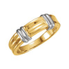 7 mm Fancy Wedding Band Ring in 14k White Gold (Size 6 )