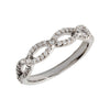 Wedding Band For Matching Engagement Ring in 14K White Gold (Size 6)