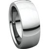 14k White Gold 10mm Heavy Comfort Fit Band, Size 9.5