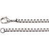 Stainless Steel Box Chain with Lobster Clasp ( 18.00-Inch )