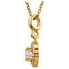 14k Yellow Gold Halo-Style Pendant or Necklace
