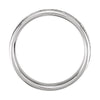 14k White Gold Hand-Woven 7.5mm Comfort Fit Band Size 6