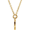 14k Yellow Gold Tiny Posh Horseshoe 16-18" Necklace