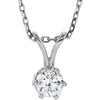 Diamond Necklace in 14K White Gold
