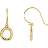 Petite Circle Earrings in 14K Yellow Gold