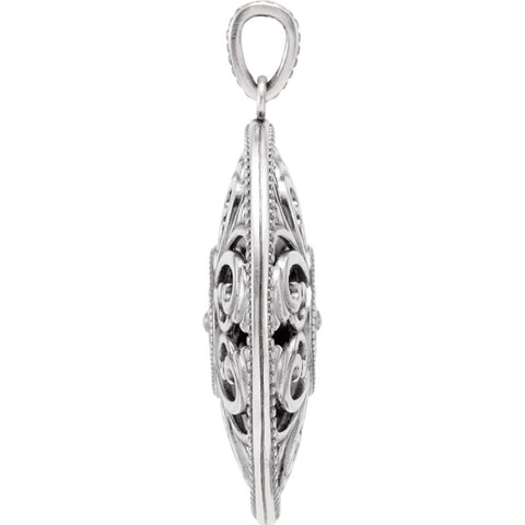 Sterling Silver Filigree Pendant