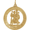29.00 mm St. Christopher Medal in 14K Yellow Gold