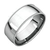 Comfort-Fit Milgrain Light Wedding Band Ring in 14k White Gold ( Size 7.5 )