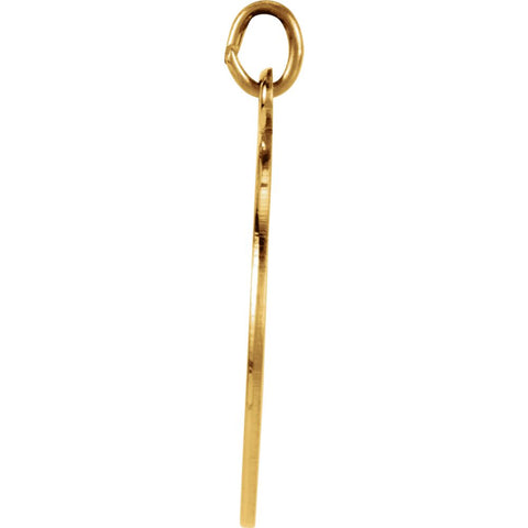 14k Yellow Gold 20mm St. Christopher Medal
