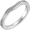 1/6 CTTW Diamond Wedding Band Ring for a Matching Engagement Ring in 14k White Gold (Size 6 )