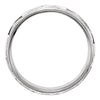 14k White Gold 7mm Comfort-Fit Patterned Band Size 13.5