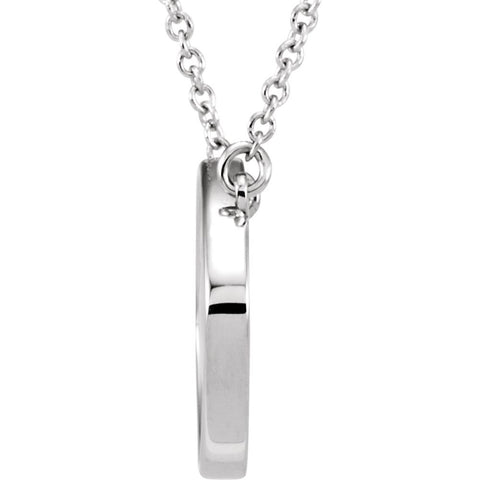 14k Rose Gold Cushion 18" Necklace