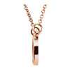 14k Rose Gold Soft Rectangle 16" Necklace