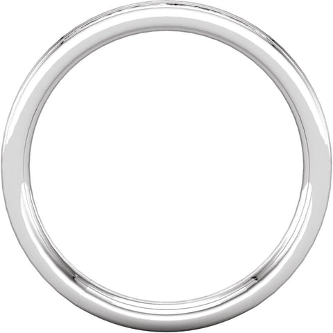 14k White Gold Sculptural-Inspired Band , Size 7