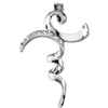 I Stand In Awe Pendant with Cubic Zirconia with Sterling Silver Chain